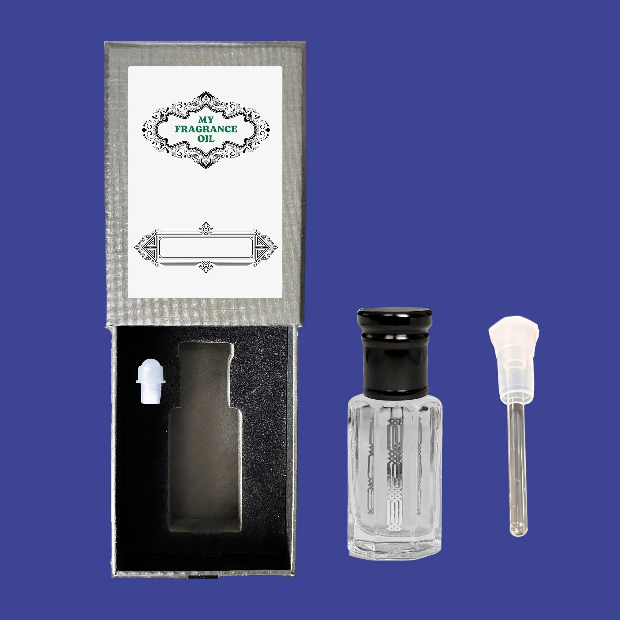 amber white superior attar oil with box